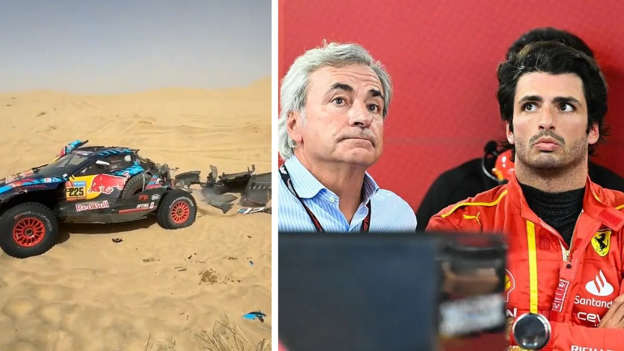Carlos Sainz Sr. tiene fuerte accidente durante el Rally de Dakar 2025; ¿cómo se encuentra?