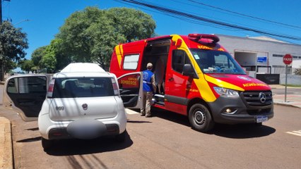 Acidente envolve 3 carros no Centro de Cascavel
