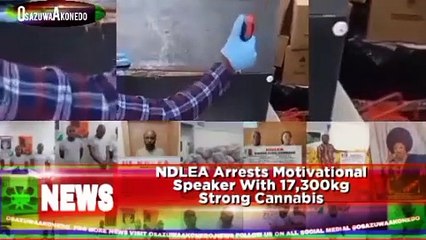 NDLEA Arrests Motivational Speaker With 17,300kg Strong Cannabis