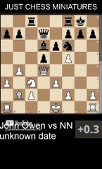 John Owen defeats NN with the Pillsbury's checkmate