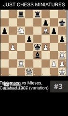 Richard Teichmann beats Mieses with the Anderssen's checkmate