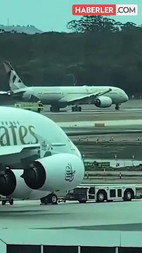 Melbourne Havalimanı'nda Uçak Yangını: ETIHAD AIRWAYS İniş Takımları Alev Aldı