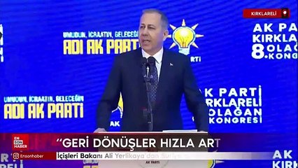 İçişleri Bakanı Ali Yerlikaya'dan Suriye mesajı