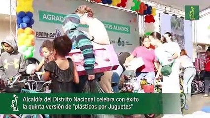 Alcaldía del Distrito Nacional celebra con éxito la quinta versión de “plásticos por Juguetes”