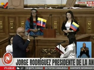 Juramentado Jorge Rodríguez como presidente de la Asamblea Nacional