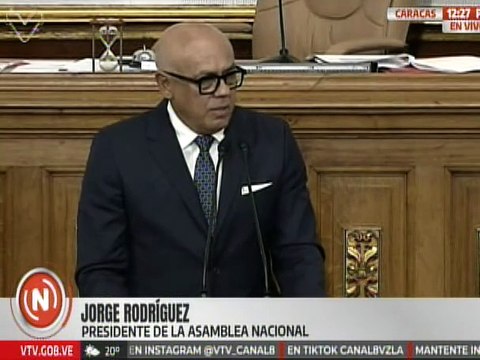 Pdte. AN Jorge Rodríguez: Creemos en la democracia y en el voto del pueblo venezolano