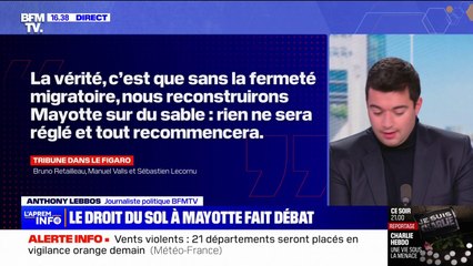 Mayotte: Bruno Retailleau, Manuel Valls et Sébastien Lecornu défendent l'idée d'une "fermeté migratoire"