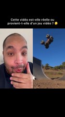 Cette vidéo est-elle réelle ou provient-t-elle un jeu vidéo ? 😲🤔  #monstertruck  #cascade #crazy #incroyable