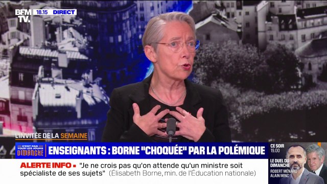 Une maladresse : Élisabeth Borne répond à la polémique suscitée par son échange avec des enseignants à Mayotte