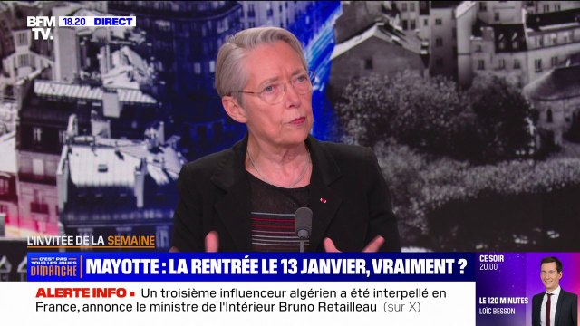 Mayotte: On va adapter la rentrée au cas par cas , affirme Élisabeth Borne
