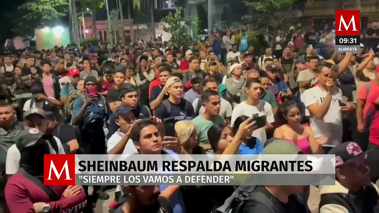 Claudia Sheinbaum reconoce a migrantes en EU y ofrece apoyo: la nación los defenderá