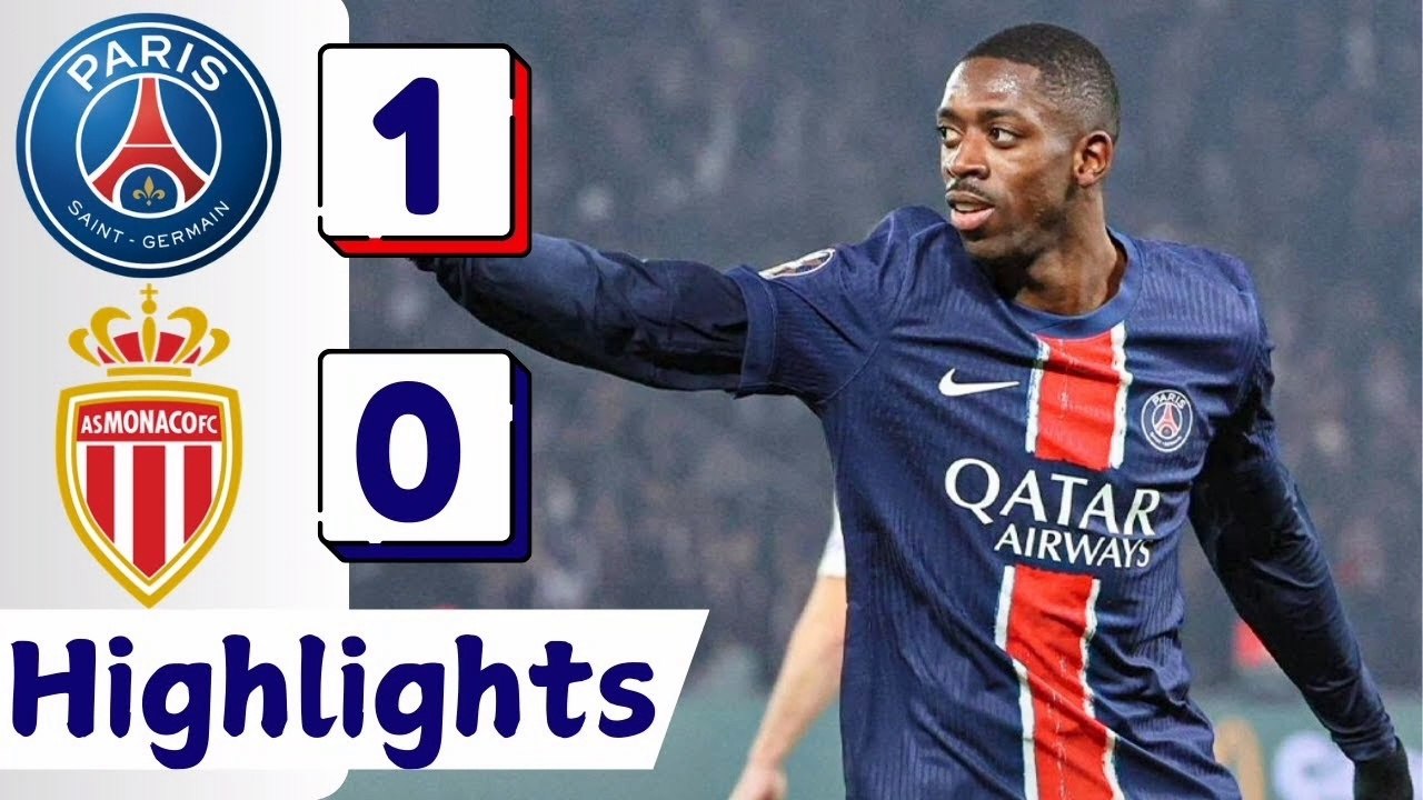 PSG VS MONACO 1-0 | Trophée des Champions 24/25 | All Goals and Highlights