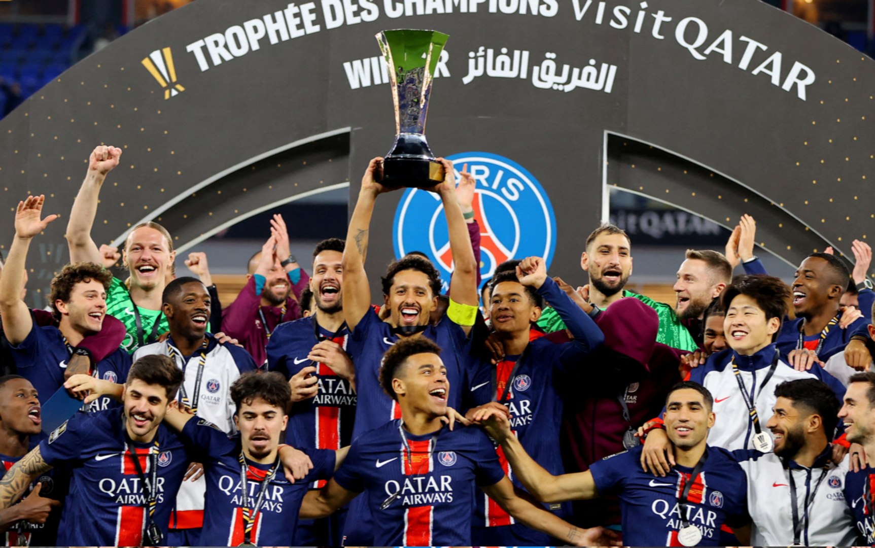 Late Dembele strike wins PSG French Champions Trophy in Doha beIN SPORTS