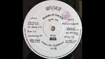 Kryptästhesie {1}  – Shaken At The Sun : New Wave, Psychedelic Rock 1992.