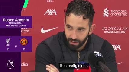 'I'm really upset' - Amorim on Liverpool draw