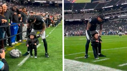 Hijo de Jack Jones roba suspiros con el CB de los Raiders previo al partido frente a LA Chargers