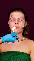 Turn zombie girl and into a beauty  🎃 #123go