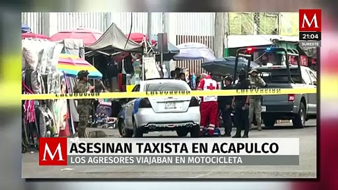 En el centro de Acapulco asesinan a un taxista
