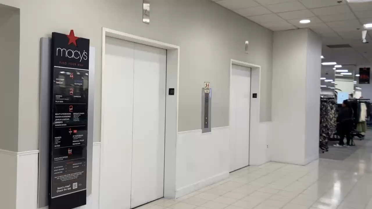 Modernized Westinghouse Elevators At Macy’s Del Amo Fashion Center, Torrance CA (1/2)