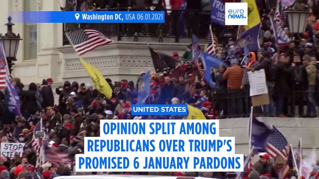 Opinion split among Republicans over Trump pardons for 6 January rioters