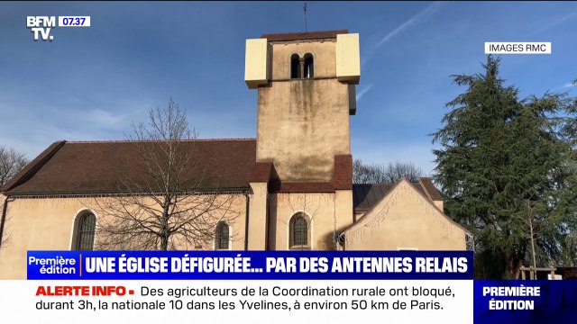 À Essertenne, en Saône-et-Loire, l'installation d'une antenne sur le clocher de l'église suscite l'indignation des riverains