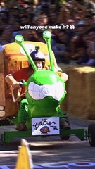 Red Bull Soapbox Teams charge downhill in home-made soapbox racers