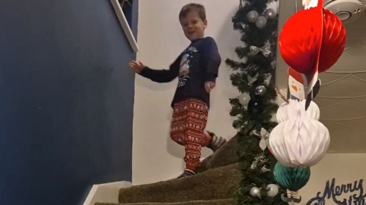 Heartwarming reactions of two brothers as they unbox their dream gifts on Christmas morning