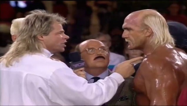 WCW Monday Nitro 09.04.1995 - Lex Luger Returns WCW to confronts Hulk Hogan [Full Segment]