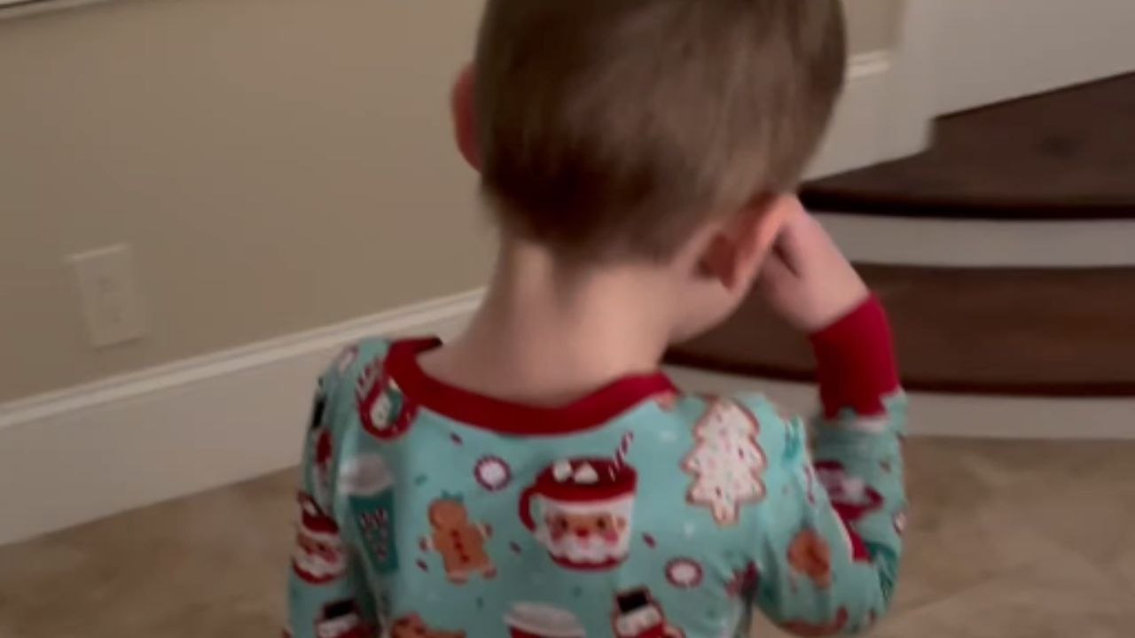 Joyful Christmas morning as kids explore their long-awaited holiday surprises
