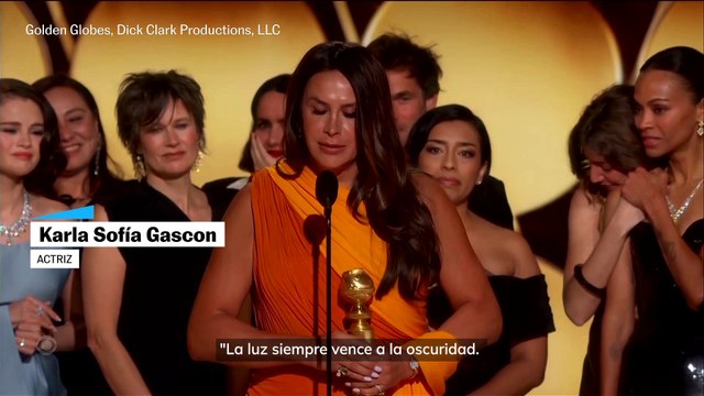 Karla Sofía Gascón en los Globos de Oro: Soy quien soy, no quien tú quieres que sea