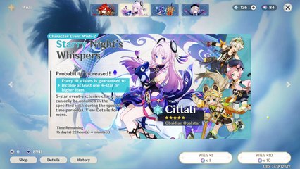 60 Pulls Citlali + Pity Counter (Genshin Impact)