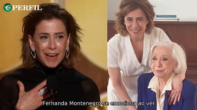 Reações emocionantes e looks deslumbrantes: Fernanda Montenegro, Fernanda Torres e famosos no Globo de Ouro!