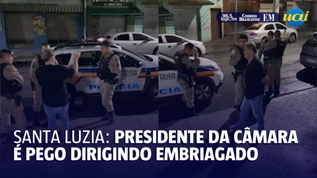 Presidente da câmara de Santa Luzia é flagrado dirigindo com sintomas de embriaguez