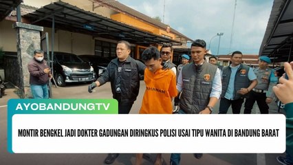 Montir Bengkel Jadi Dokter Gadungan Diringkus Polisi Usai Tipu Wanita di Bandung Barat