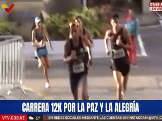 Caracas | En Carrera 12K por la Paz y la Alegría la victoria fue para Sebastián López