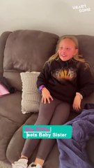 Big Sister's Emotional First Meeting with Newborn Baby Sister