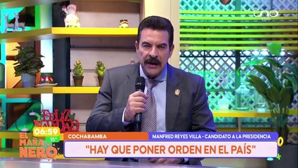 Manfred Reyes Villa: “La soberanía económica y el orden son clave para Bolivia”