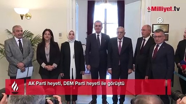 AK Parti heyeti, DEM Parti heyeti ile görüştü