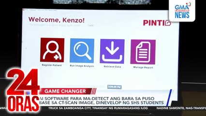 AI software para ma-detect ang bara sa puso base sa CT-Scan image, dinevelop ng SHS students | 24 Oras