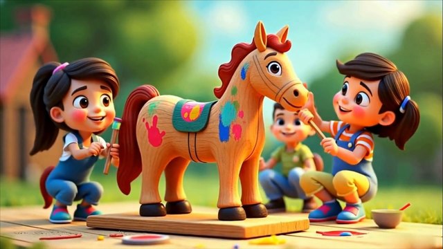 लकड़ी की काठी | Lakdi ki kathi | Popular Hindi Children Songs | Animated Songs & Hindi Rhymes - Baby Cartoon Animation | Nursery Rhymes & Kids