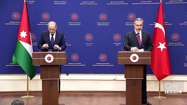 Türkiye ve Ürdün arasında 3+3 formatında görüşme… Dışişleri Bakanı Hakan Fidan'dan ortak basın toplantısında açıklamalar