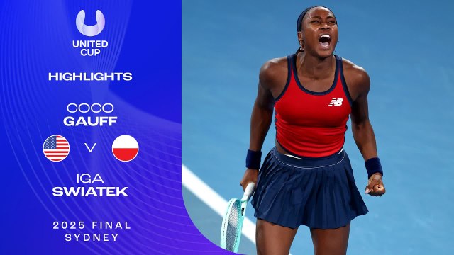 Coco Gauff vs Iga Swiatek (6-4, 6-4) | United Cup 2025 | Final
