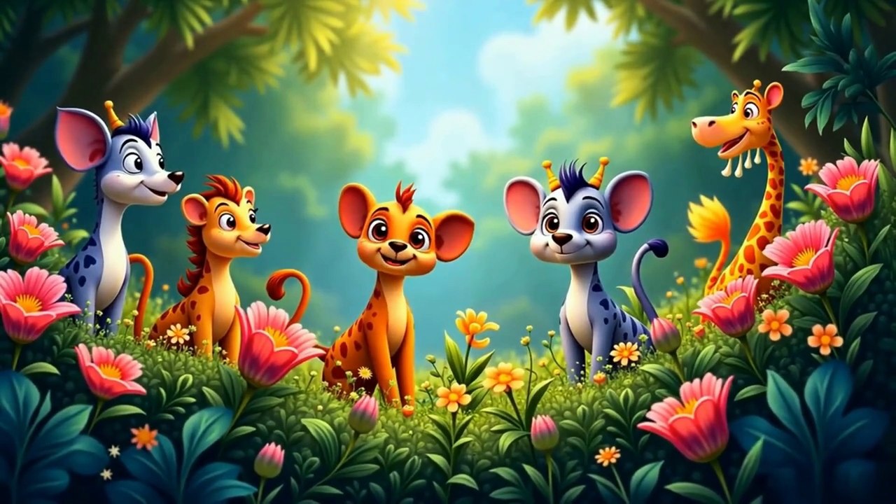 The Jungle Party Song | Kids Nursery Rhymes | Animated Educational Songs for Toddlers & Preschoolers |- Baby Cartoon Animation | Nursery Rhymes & Kids