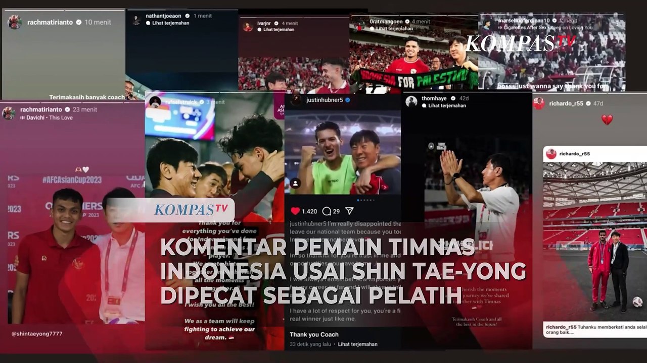 Reaksi Pemain Timnas Indonesia Usai Shin Tae-yong Dipecat PSSI