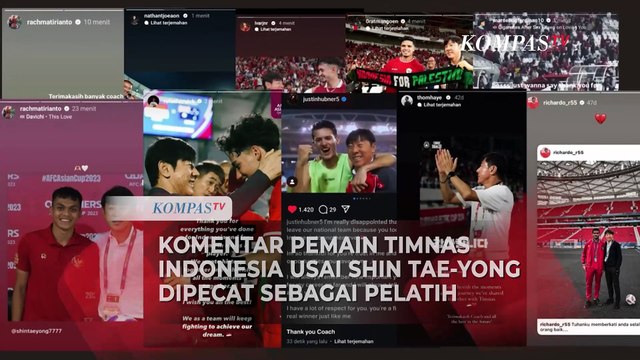 Reaksi Pemain Timnas Indonesia Usai Shin Tae-yong Dipecat PSSI