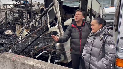 Via Maso della Pieve il giorno dopo: gli "scheletri" di roulotte e camper