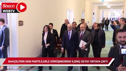 Bahçeli'nin DEM Partililerle görüşmesinde ilginç detay ortaya çıktı