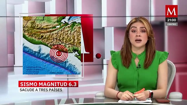 Sismo en El Salvador sacude tres países con magnitud 6.3