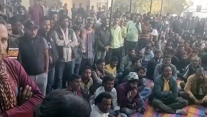 शिवगंज में युवक का अपहरण कर हत्या का मामला  - दिनभर चले धरना प्रदर्शन के बीच शाम को एडीएम की मौजूदगी में हुई सुलह