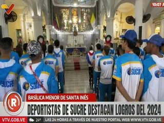 Sucrenses acompañan la celebración de la Misa del Deporte en la Basílica Menor de Santa Inés